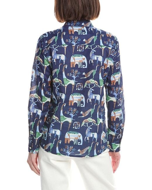 J.McLaughlin Blue Lois Blouse