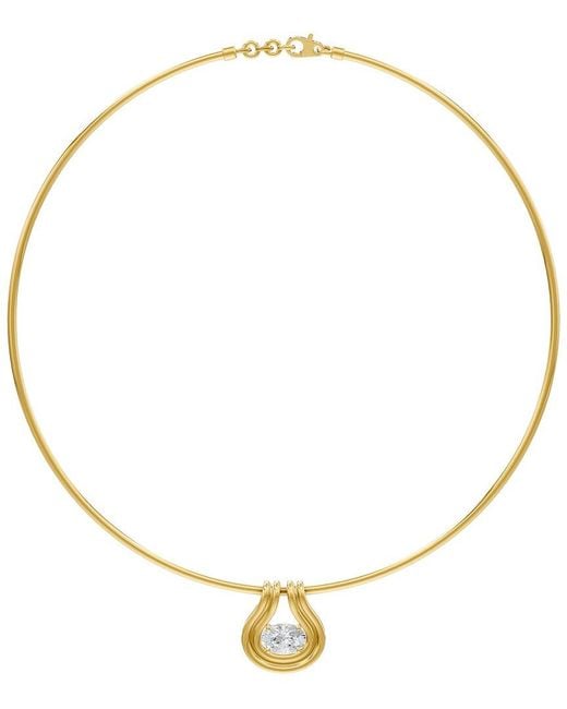 Lab Grown Diamonds Metallic 18K Over 1.50 Ct. Tw. Lab-Grown Diamond Necklace