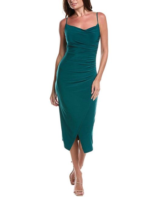 Laundry by Shelli Segal Green Midi Dress