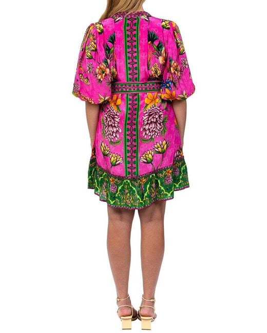 Tolani Red Lilbet Mini Dress