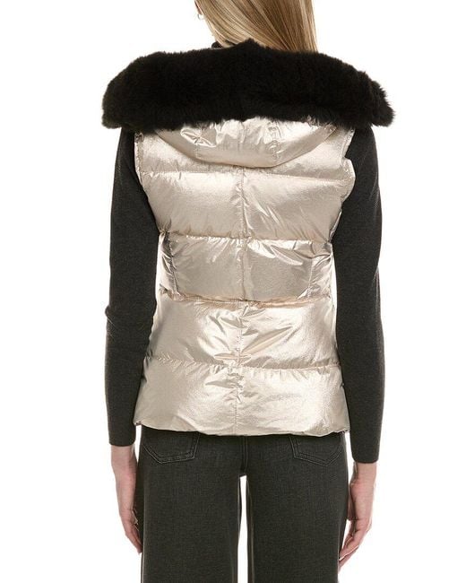 Gorski White Après Down Ski Jacket