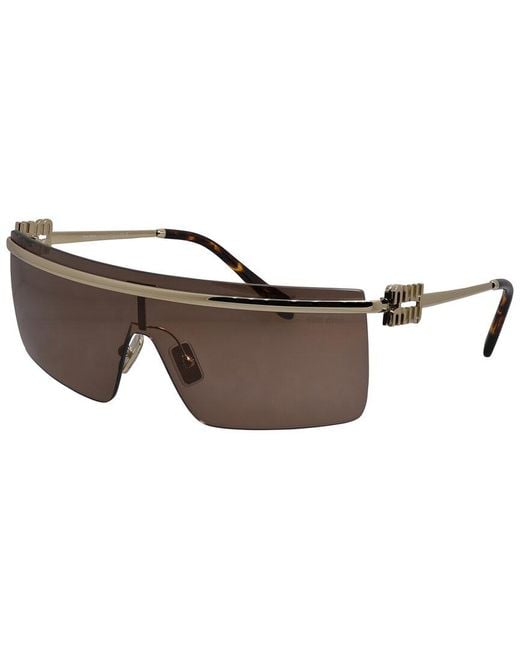 Miu Miu Brown 50Zs 42Mm Sunglasses