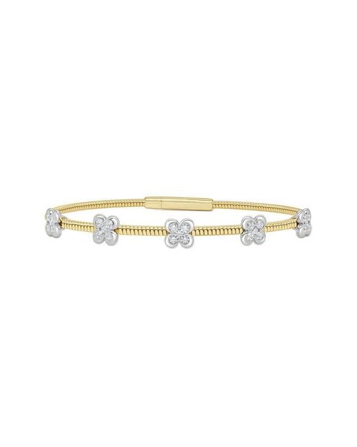 Sabrina Designs White 14K 0.55 Ct. Tw. Diamond Flexible Bangle