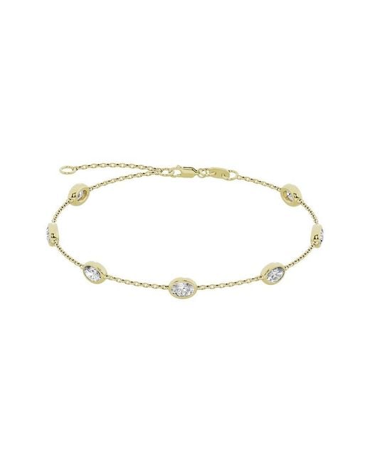 Lab Grown Diamonds White 14K 2.00 Ct. Tw. Lab-Grown Diamond Station Bracelet
