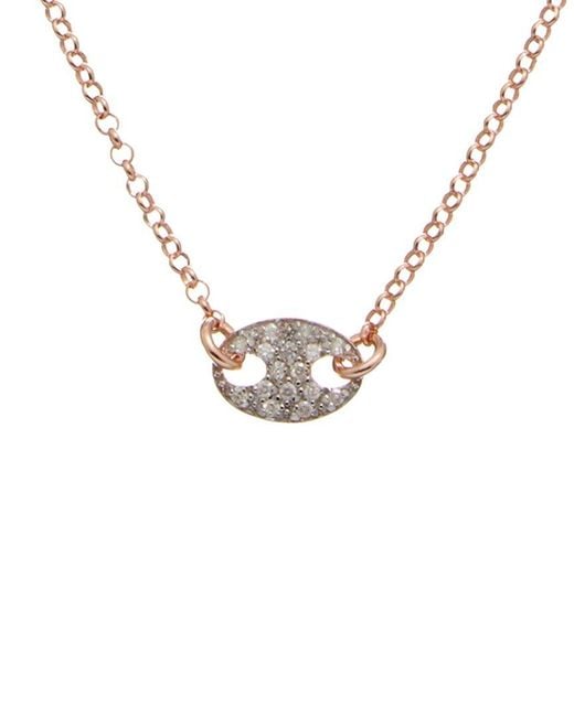 Meshmerise Metallic 18K Vermeil 0.15 Ct. Tw. Diamond Necklace