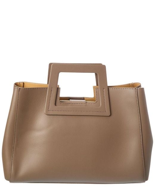 Isabella Rossetti Brown Yara27 Leather Tote