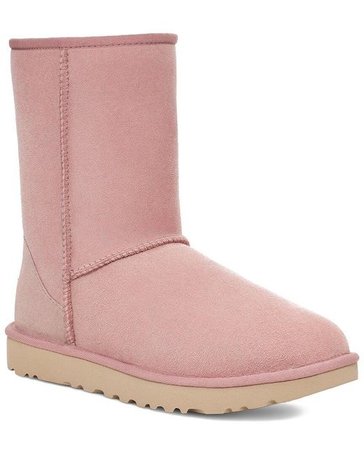 Ugg Pink Classic Short Ii Shearling Classic Boot