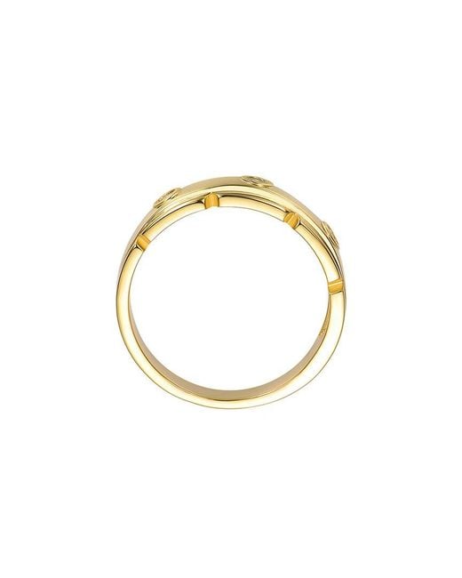 Genevive Jewelry Metallic Rachel Glauber 14K Plated Cz Statement Ring for men