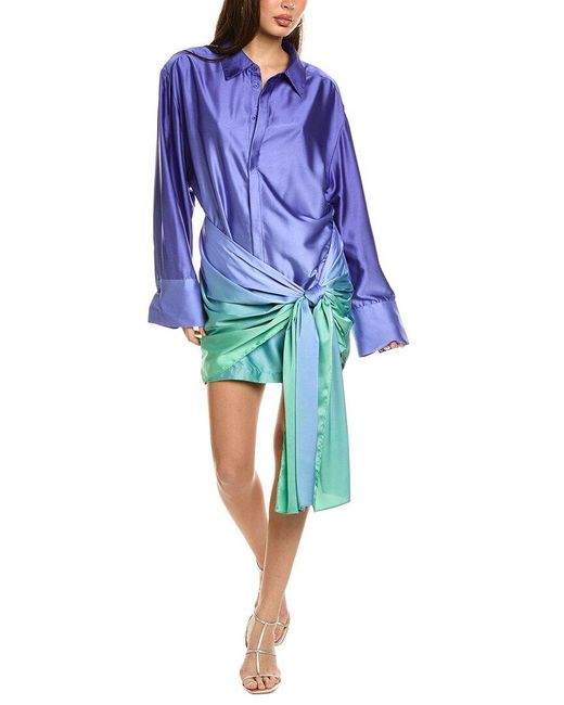 bardot malira shirt dress Bardot Malira Stiped Button-Down Shirt Dress