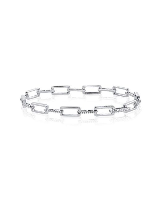 Sabrina Designs White 14k 0.33 Ct. Tw. Diamond Link Bracelet