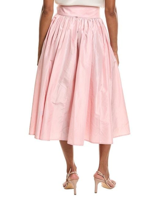 J.McLaughlin Pink Alex Silk Skirt