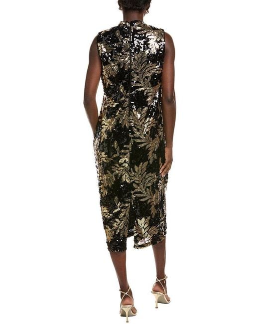 Anne Klein Green Sequin Midi Dress