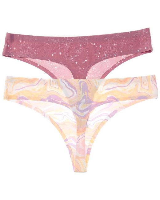 Honeydew Intimates Pink 2Pk Skinz Thong