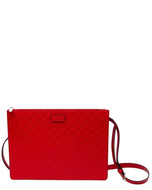 Gucci Red Leather Ssima (authentic Pre-loved)