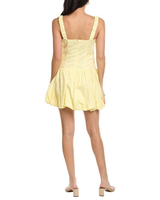 Seraphin Yellow Sleeveless Mini Dress