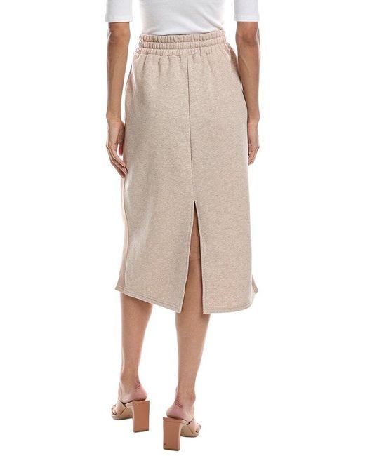 Bernardo Natural Knit Fleece Skirt