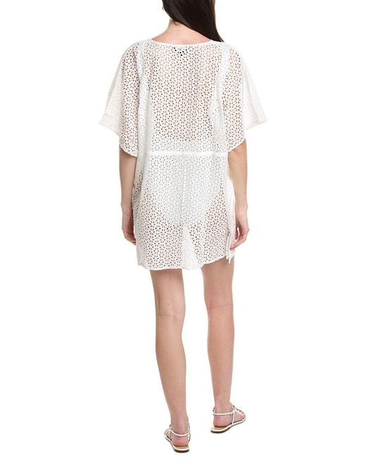 Echo White Eyelet Butterfly Caftan