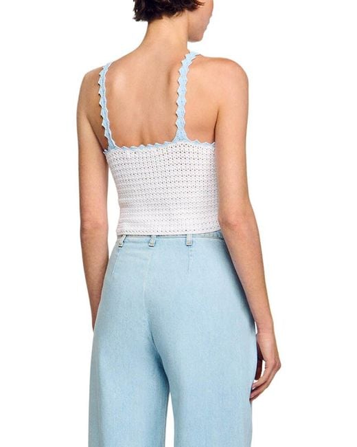 Sandro Blue Victoire Sweater