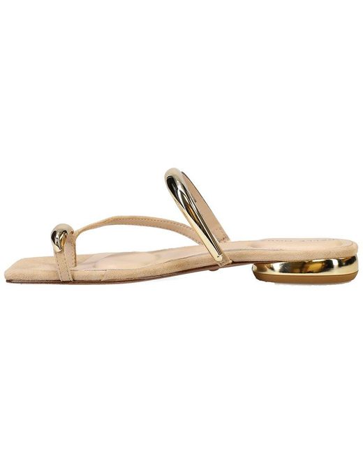 Pelle Moda Metallic Ondra Suede Sandal