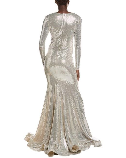 Issue New York Gray Sequin Gown