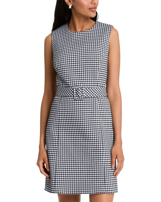 Draper James Blue Sadie Belted Shift Dress
