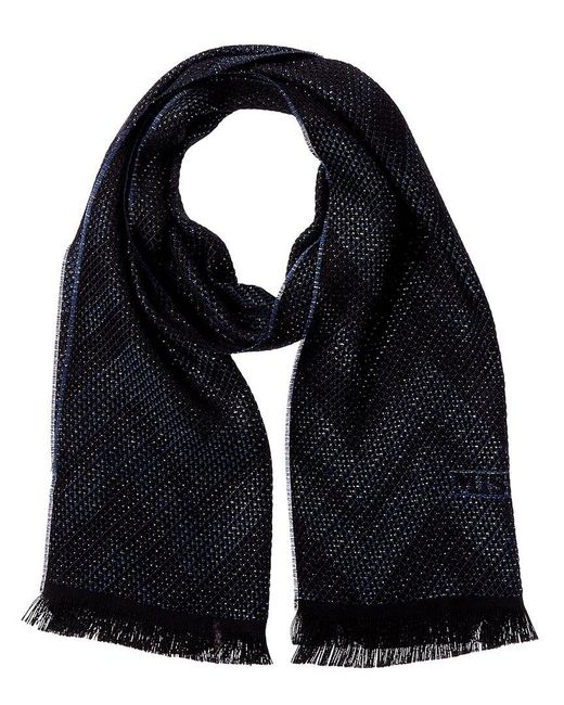 Missoni Black Wool-Blend Scarf
