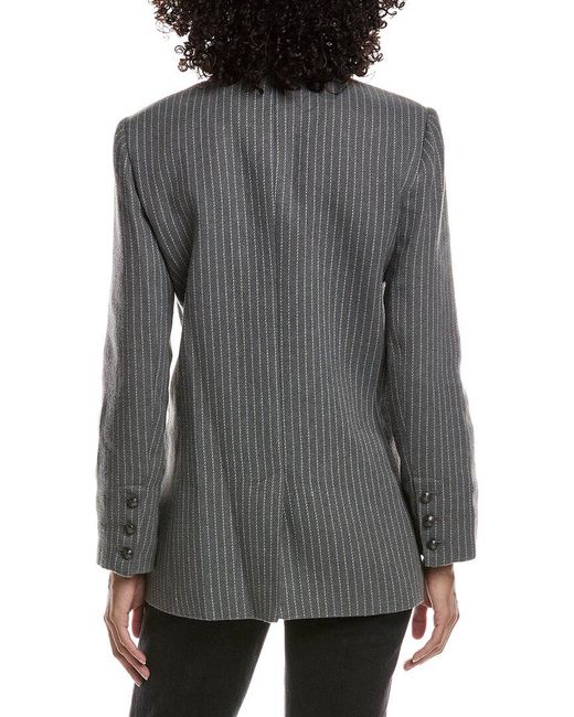 L'Agence Gray Aimee Relax Double Breasted Blazer