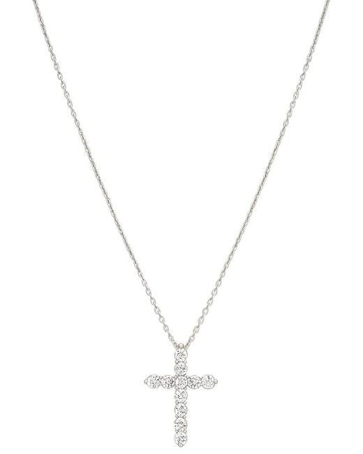 Prince Diamond & Jewelry White 14K 0.90 Ct. Tw. Lab-Grown Diamond Lab-Grown Cross Pendant