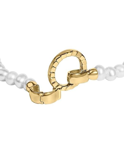 Haus of Brilliance White 4.0-4.5Mm Pearl Tennis Bracelet