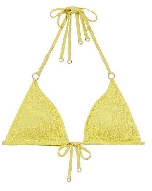 Reiss Yellow Wynee Bikini Top