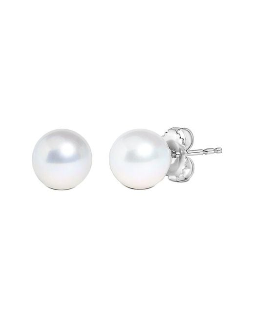 Haus of Brilliance White 14K Stud Earrings