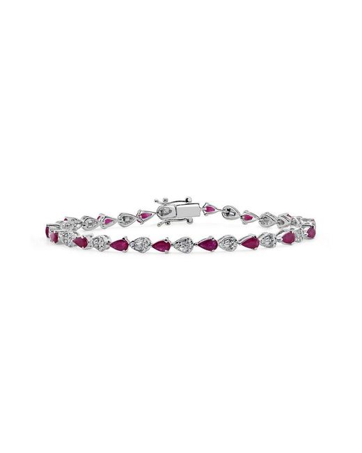 Sabrina Designs White 14K 5.03 Ct. Tw. Diamond & Ruby Bracelet