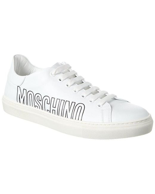 Moschino Metallic Leather Sneaker for men