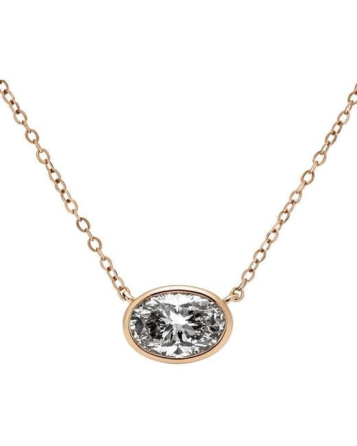 Prince Diamond & Jewelry Metallic 14K 2.50 Ct. Tw. Lab-Grown Diamond Stackable Pendant