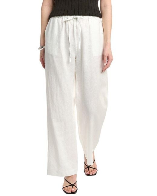 Nation Ltd Black Lucia Tie Linen Pant