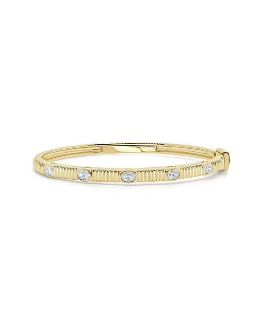 Sabrina Designs White 14K 0.78 Ct. Tw. Diamond Bangle Bracelet