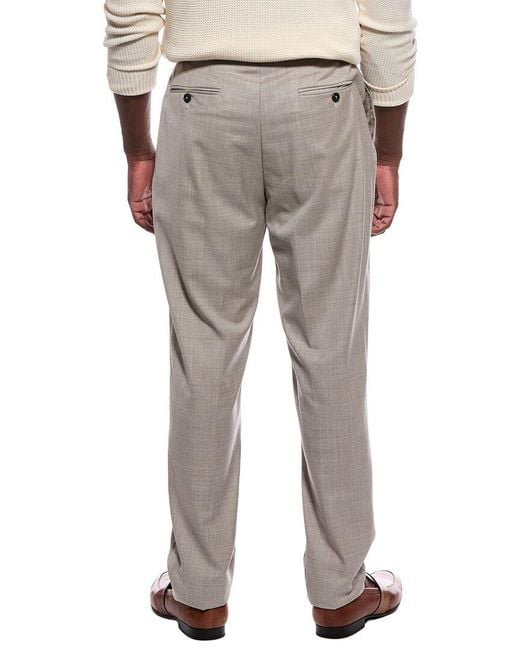 Canali Gray Wool Formal Pant for men
