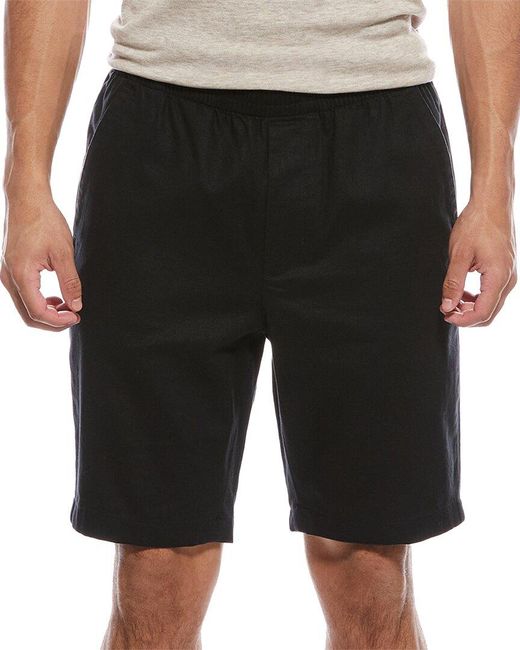 Vince Black Linen-Blend Short for men