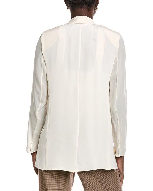 Akris Natural Alea Silk Blazer