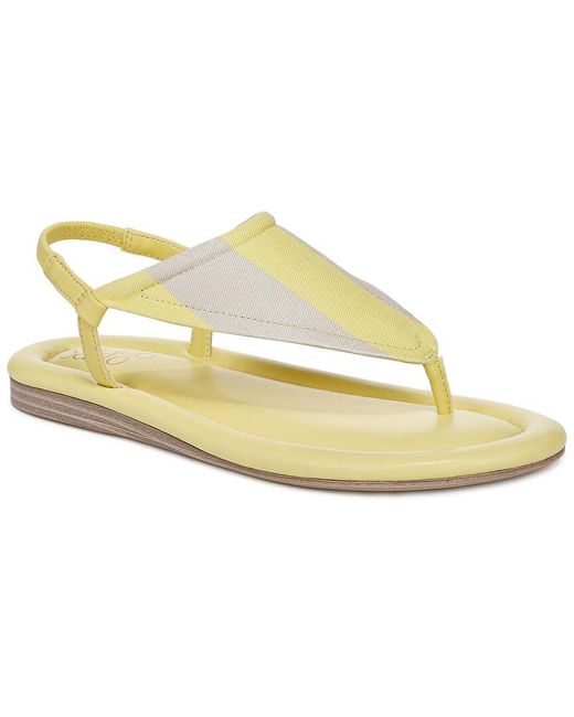 Franco Sarto Metallic Jocelyn Open Toe Thong Slingback Sandals