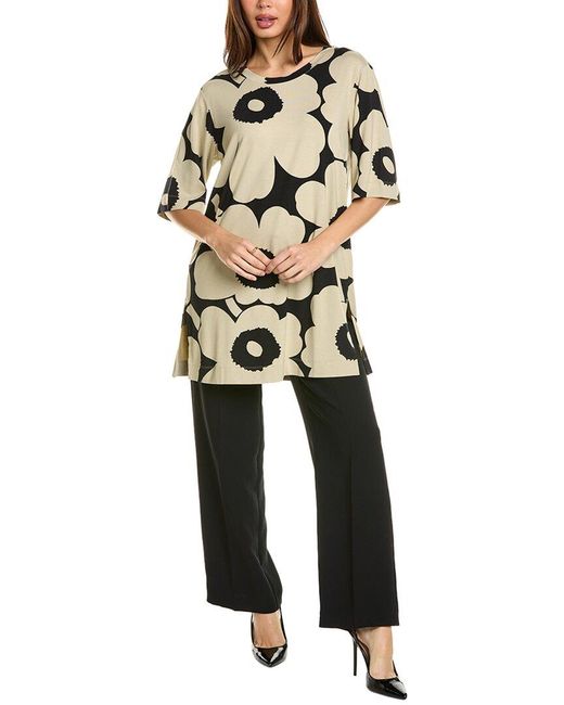 Marimekko Black Cour Unikko Top