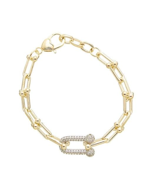 Juvell Metallic 18K Plated Cz Bracelet