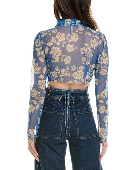 Bec & Bridge Blue Bec & Bridge Blossom Top