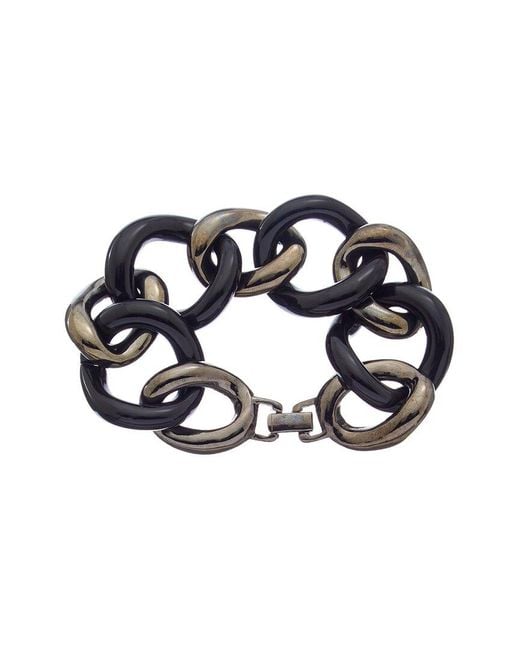 Kenneth Jay Lane Blue Link Bracelet