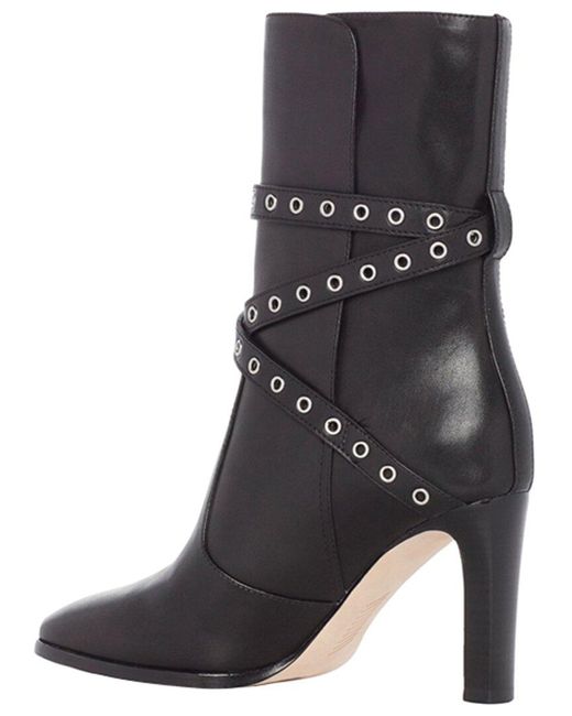 PAIGE Black Cora Leather Boot