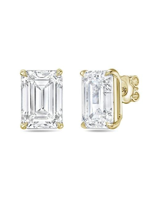 Diana M Metallic Diana M. 14K 10.00 Ct. Tw. Lab-Grown Diamond Earrings