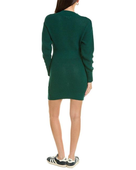 525 America Green Textured Sweaterdress