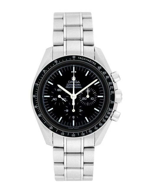 Omega Metallic Speedmaster Moonwatch Watch (Authentic Pre-Owned) for men