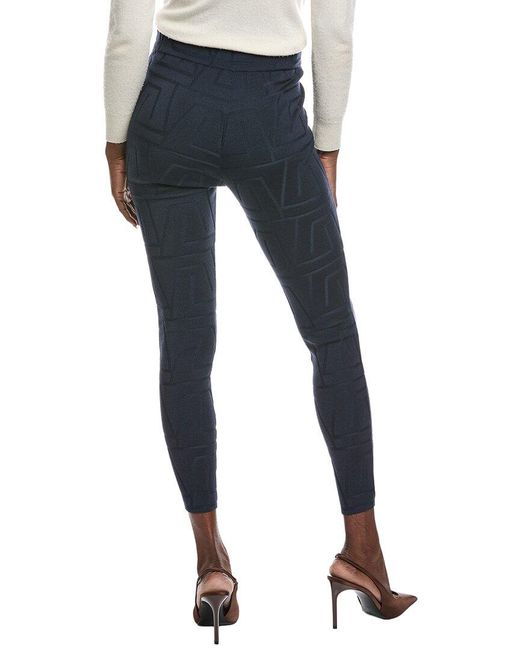 Akris Blue Wool & Silk-Blend Pant