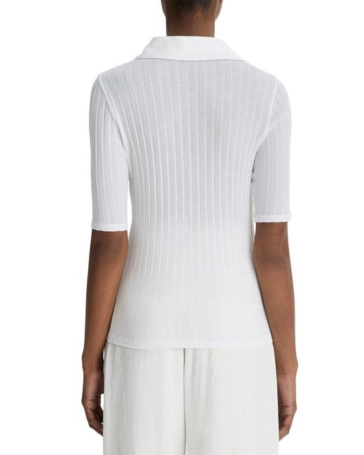Vince White Polo Shirt
